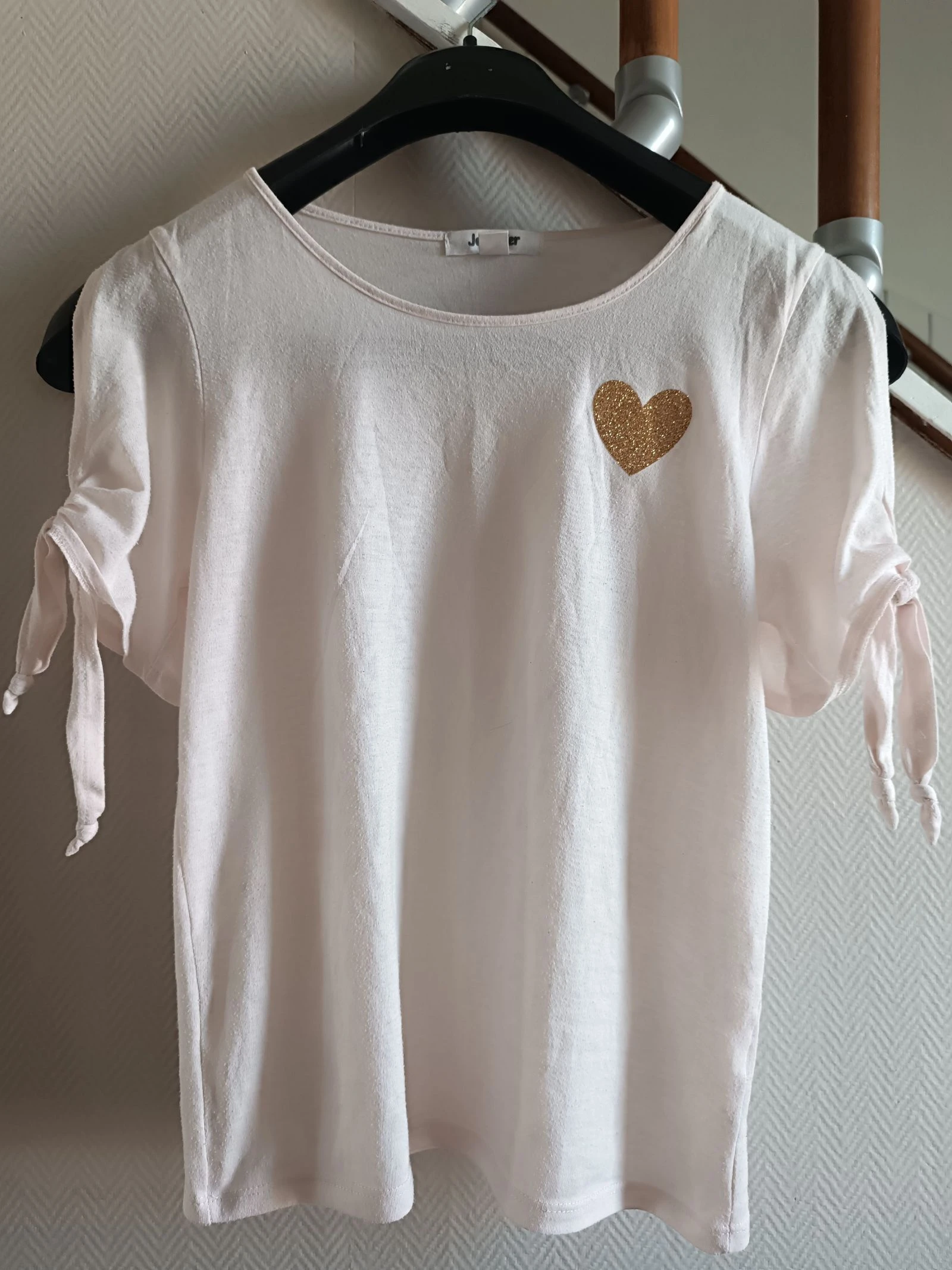 T shirt glitter heart & bow size XS – photo 4
